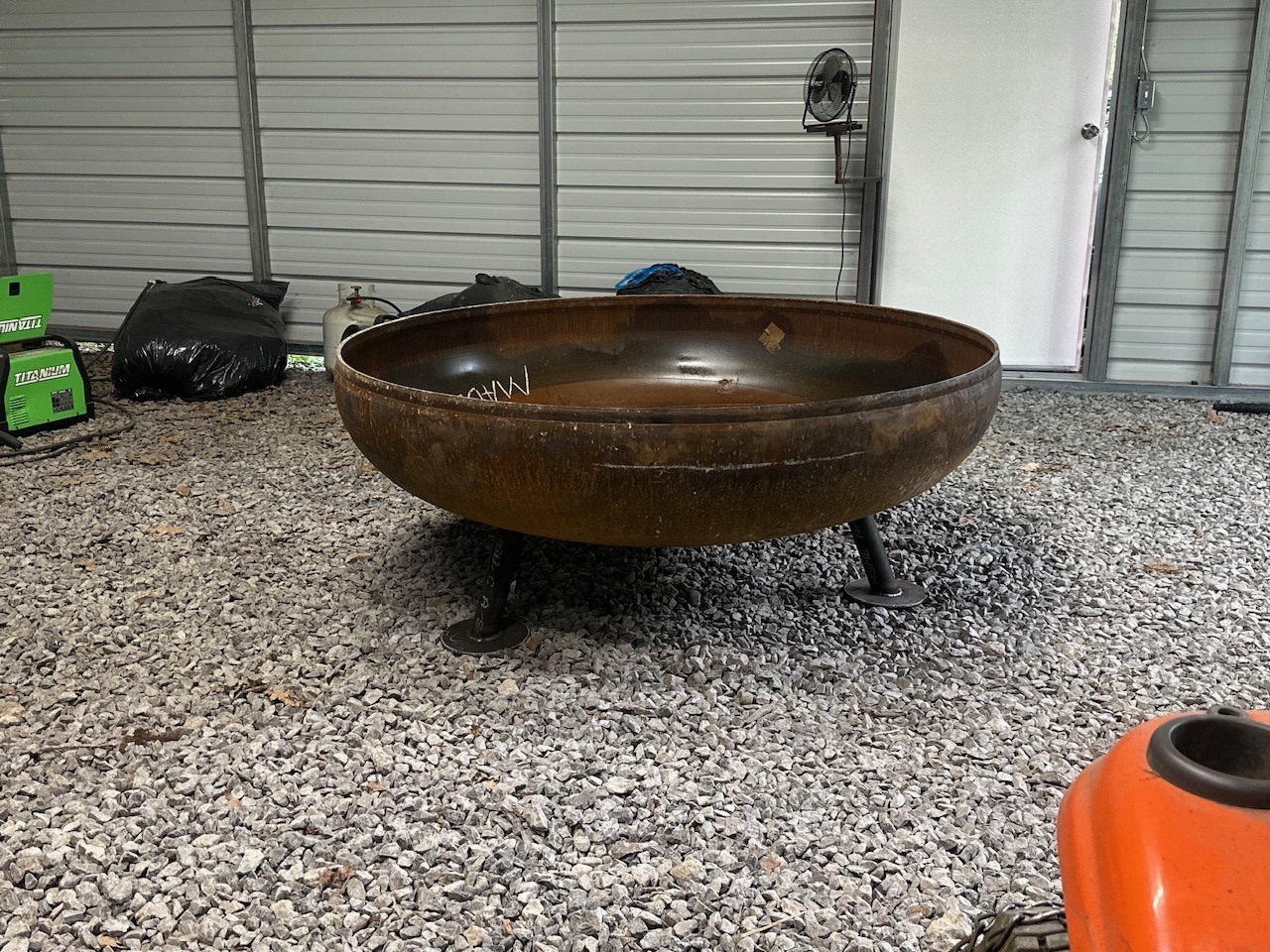 48" Steel Fire Pit — heavy-duty American steel fire pit